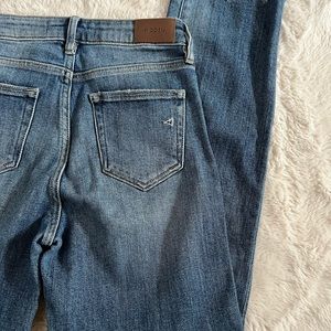 Hidden Jeans Straight Blue Frayed Size 25